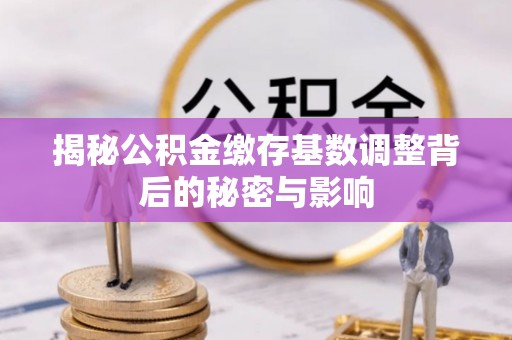 诚信揭秘公积金缴存基数调整背后的秘密与影响