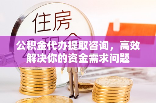 诚信公积金代办提取咨询，高效解决你的资金需求问题