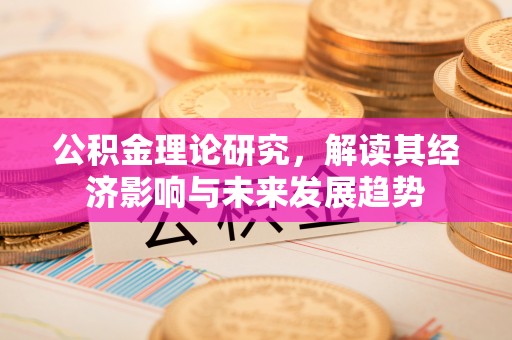 诚信公积金理论研究，解读其经济影响与未来发展趋势